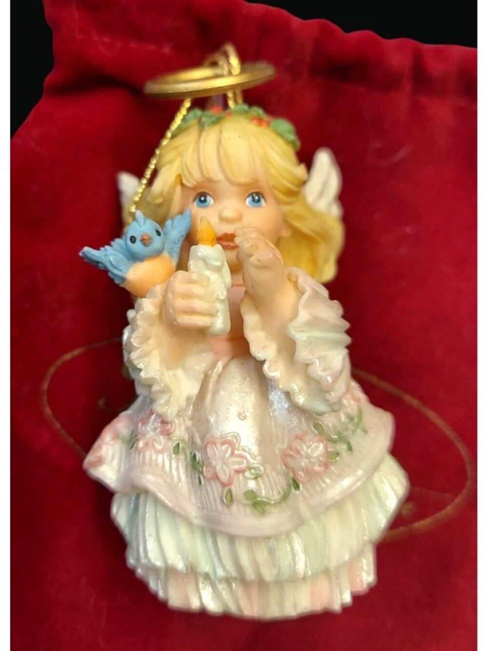 Wishing You The Light Of Faith Angel Ornament By Ashton-Drake 1996